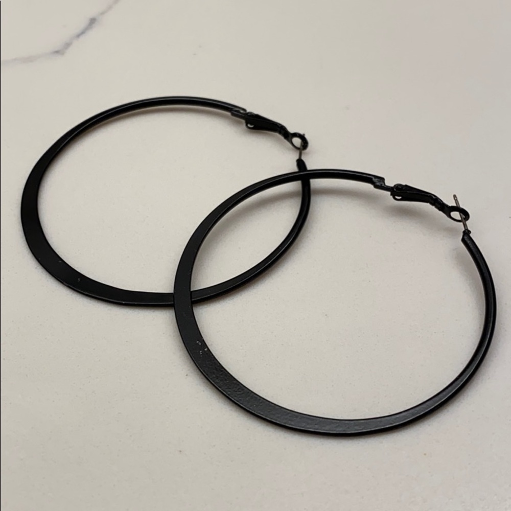 Large black hoops